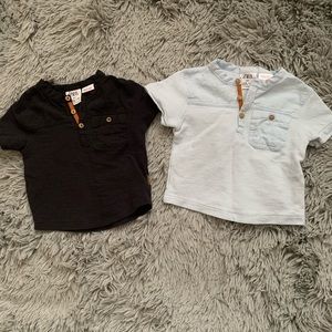 Set of 2 Zara shirts 3-6 months